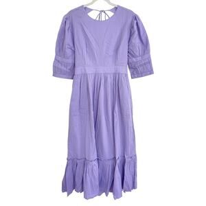 Madison Mathews Perrin Maxi Midi Dress Purple Lavender Open Back Tuckernuck